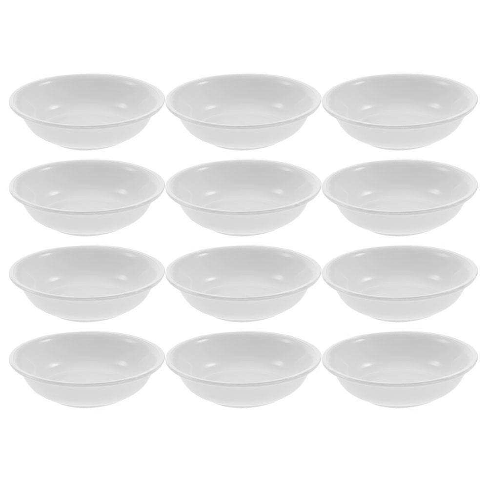 12 Kleine Dip-schälchen Für Chips Und Dips, Zutaten-schälchen, Dekorative Schälchen-7.2x7.2x1.9cm-white