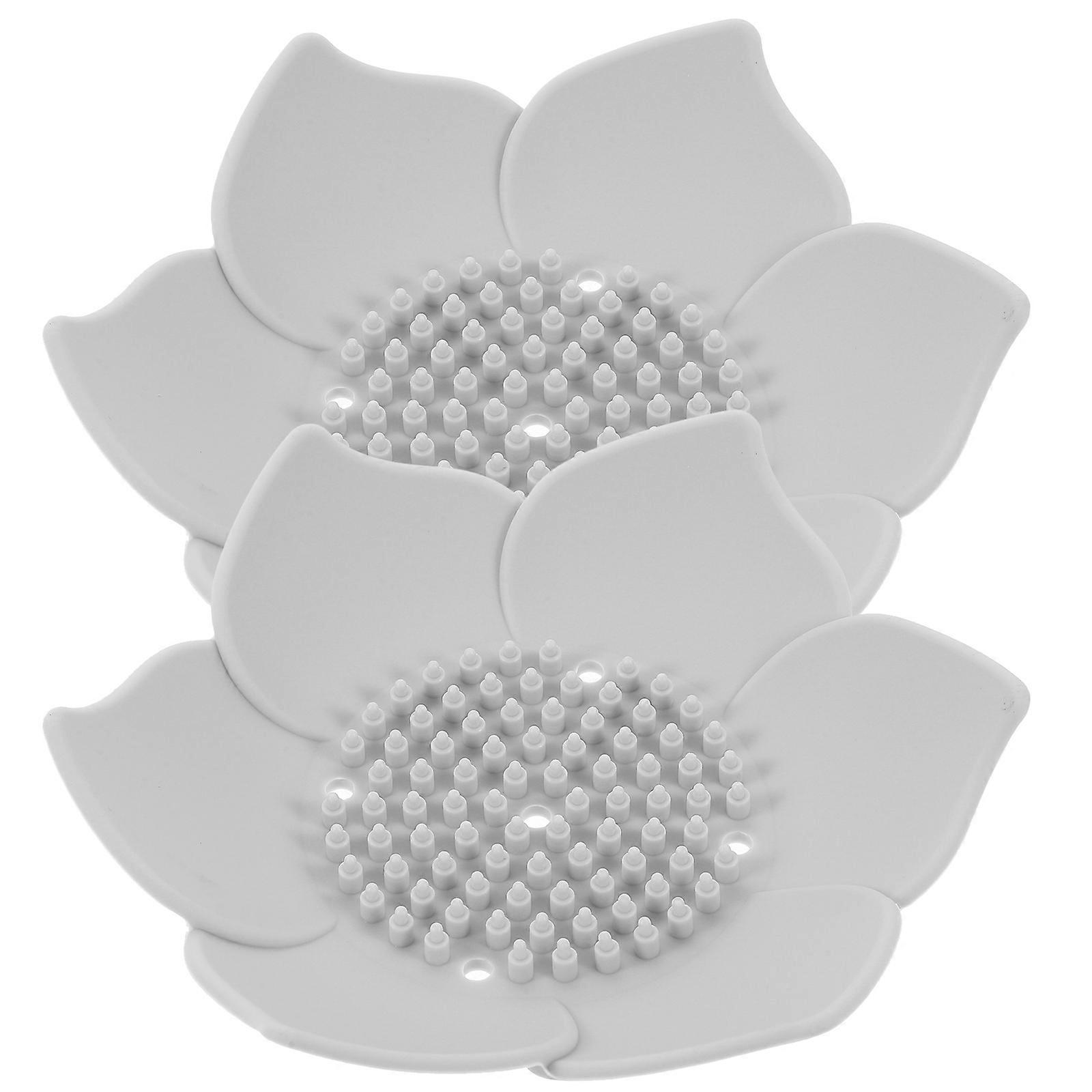 2er-pack Seifenhalter Mit Blumenmuster, Selbstentleerend, Für Den Haushalt-grey