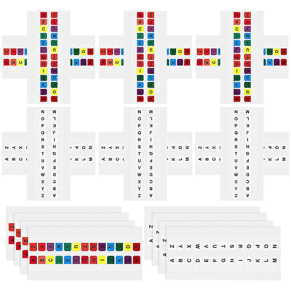 20 Blatt Farbige Alphabet-registerkarten, Kleine Haftnotizen, Notizblock-seitenmarkierer, Alphabet-dateiführungsregister-colorful
