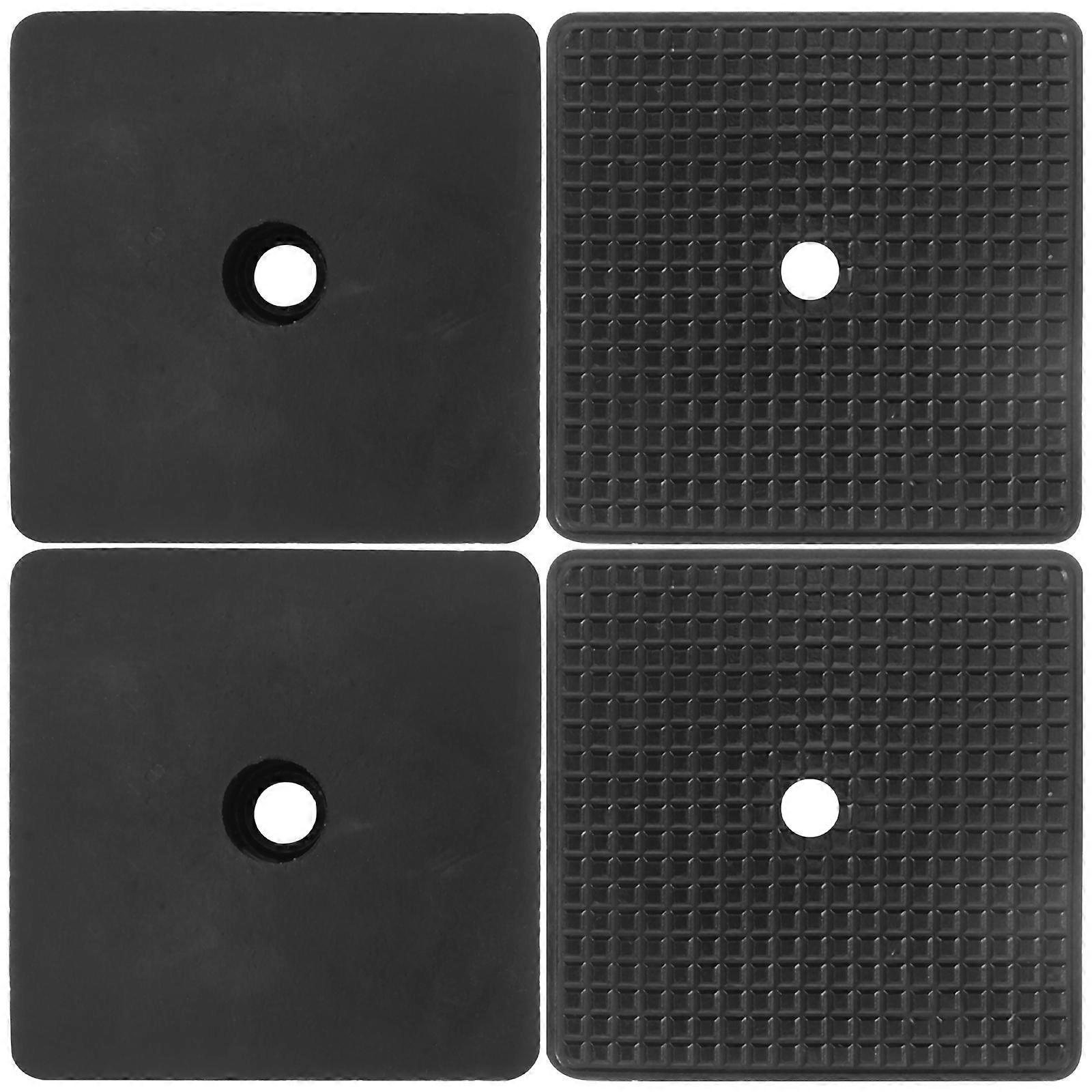 Stück Waschmaschinen-pads, Antivibrationspads, Gummi-unterlegscheiben, Dämpfungspads-5.00x5.00x1.00cm-black
