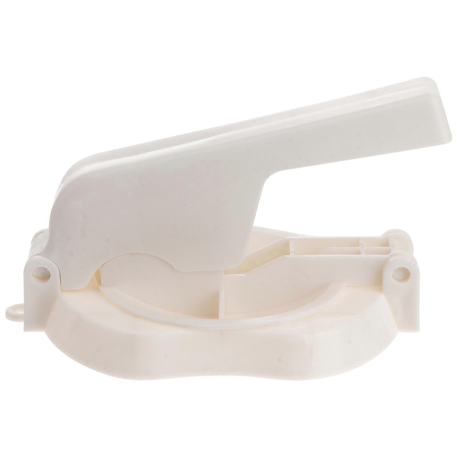 Stück Teigkugelpresse, Manuelle Presse, Teigtaschenformer, Teigtaschenpresse-16x15x7cm-white