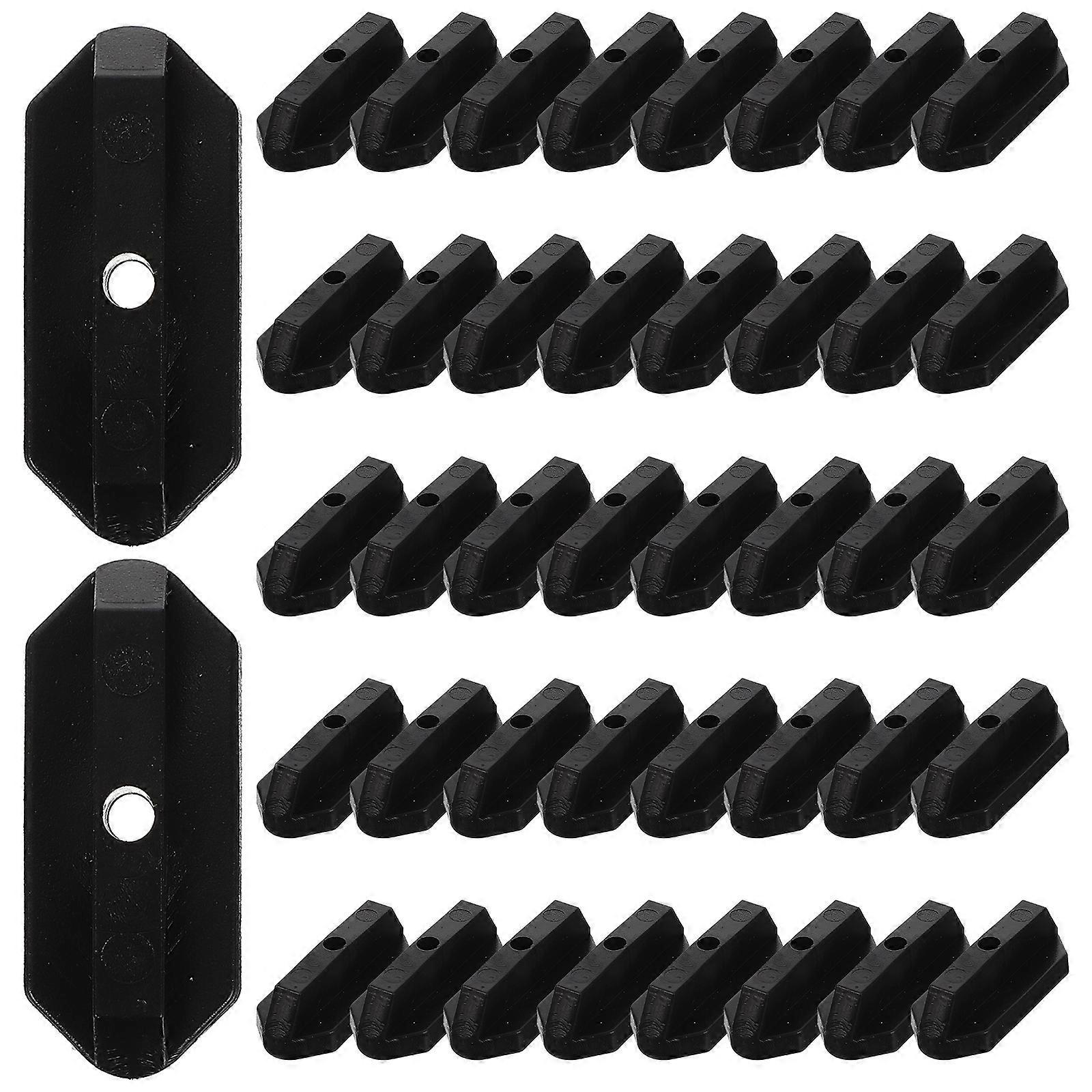 100 Stück Universal-terrassendielen-befestigungsclips Für Schmale Fugen-3.8x1.6x1.2cm-black
