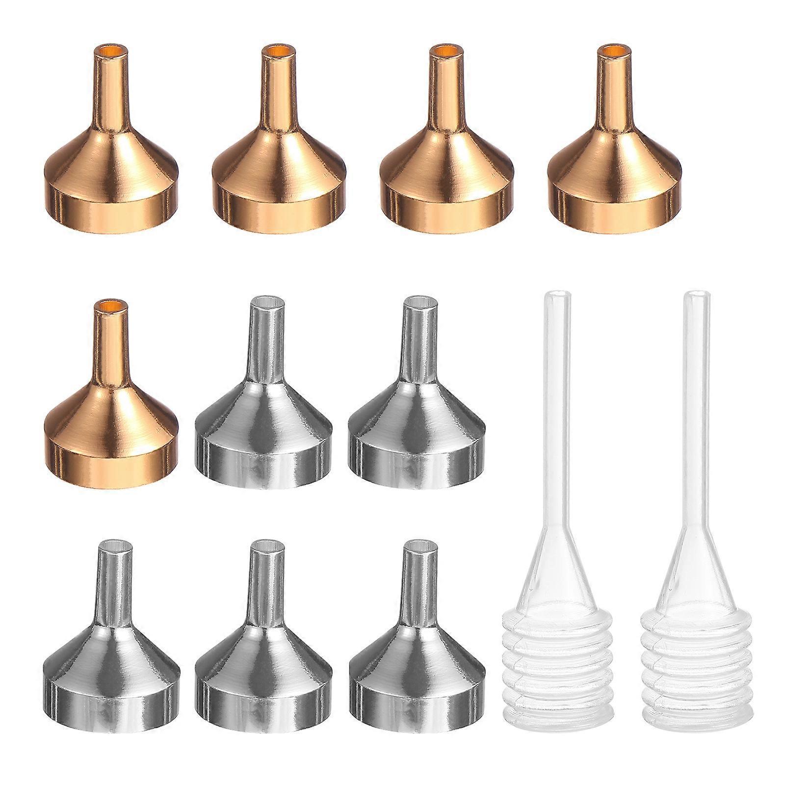 12-teiliges Set Kleiner Trichter Mit Mini-pipette Zum Befüllen Von Flaschen Und Behältern Mit Flüssigkeiten-2.50x1.80x0.40cm