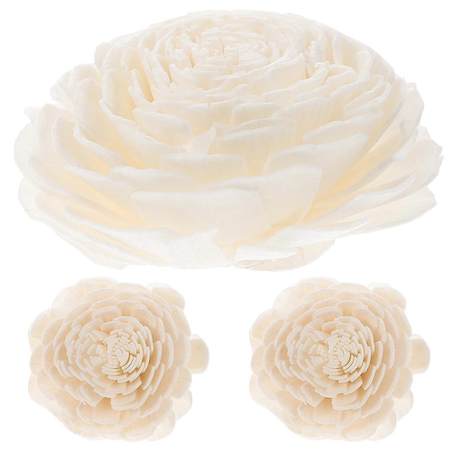 3er-set Künstliche, Handgefertigte Trockenblumen Zur Dekoration Und Als Wohnaccessoires-20.00x4.50x4.50cm-white