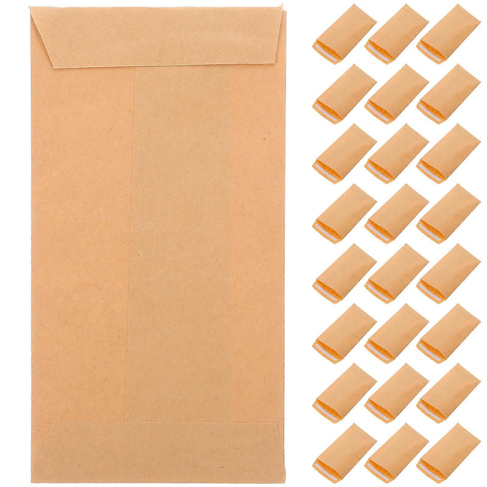 100 Stück Münzumschläge Aus Kraftpapier Für Geld, Schlüssel, Münzen Und Schmuck Zur Aufbewahrung-11.50x6.40x0.10cm