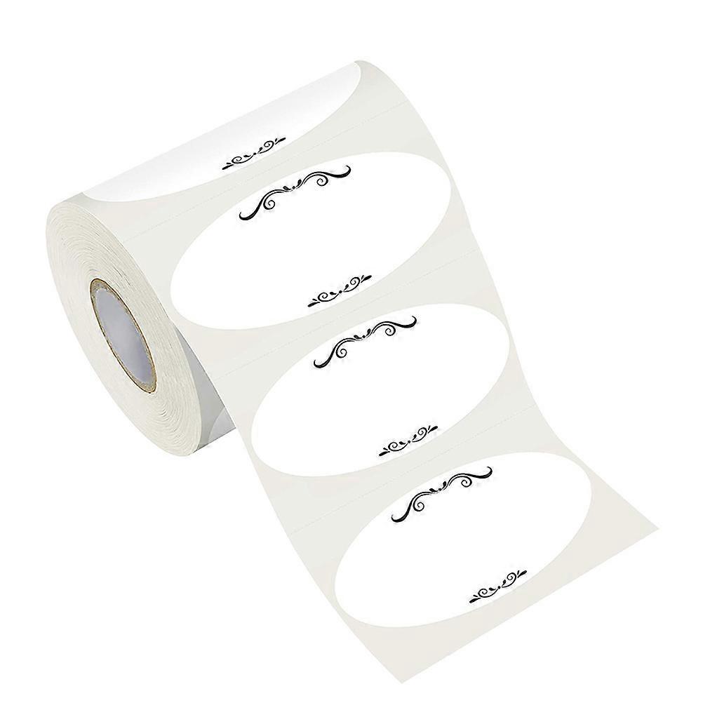 Rolle Mit 500 Stück Etiketten Für Konservendosen, Empfindliche Verschlussetiketten-5x2.5x0.1cm