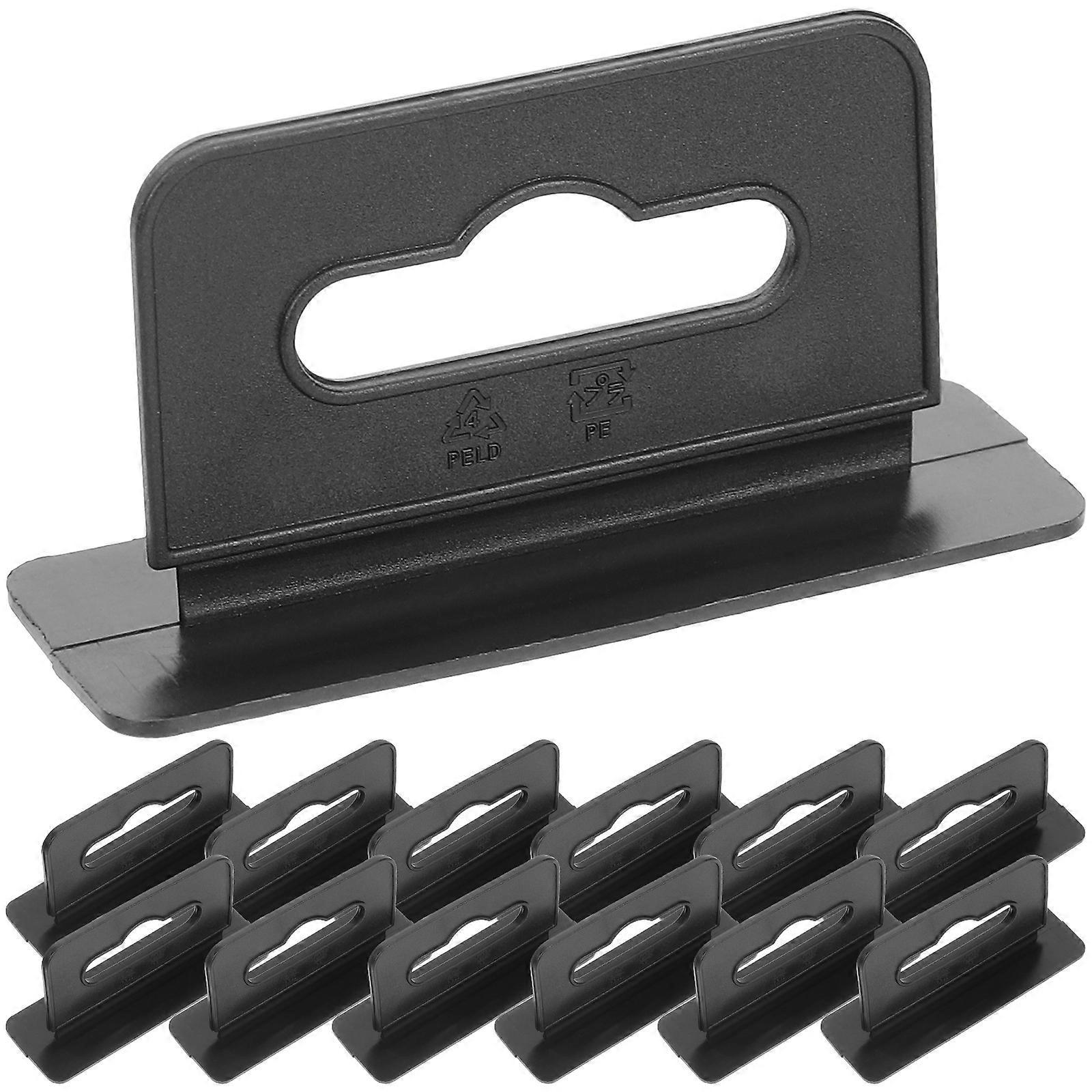 200 Selbstklebende Displayhaken, Mehrzweck-etikettenhaken, Einzelhandelsetiketten-5.8x2.8cm-black