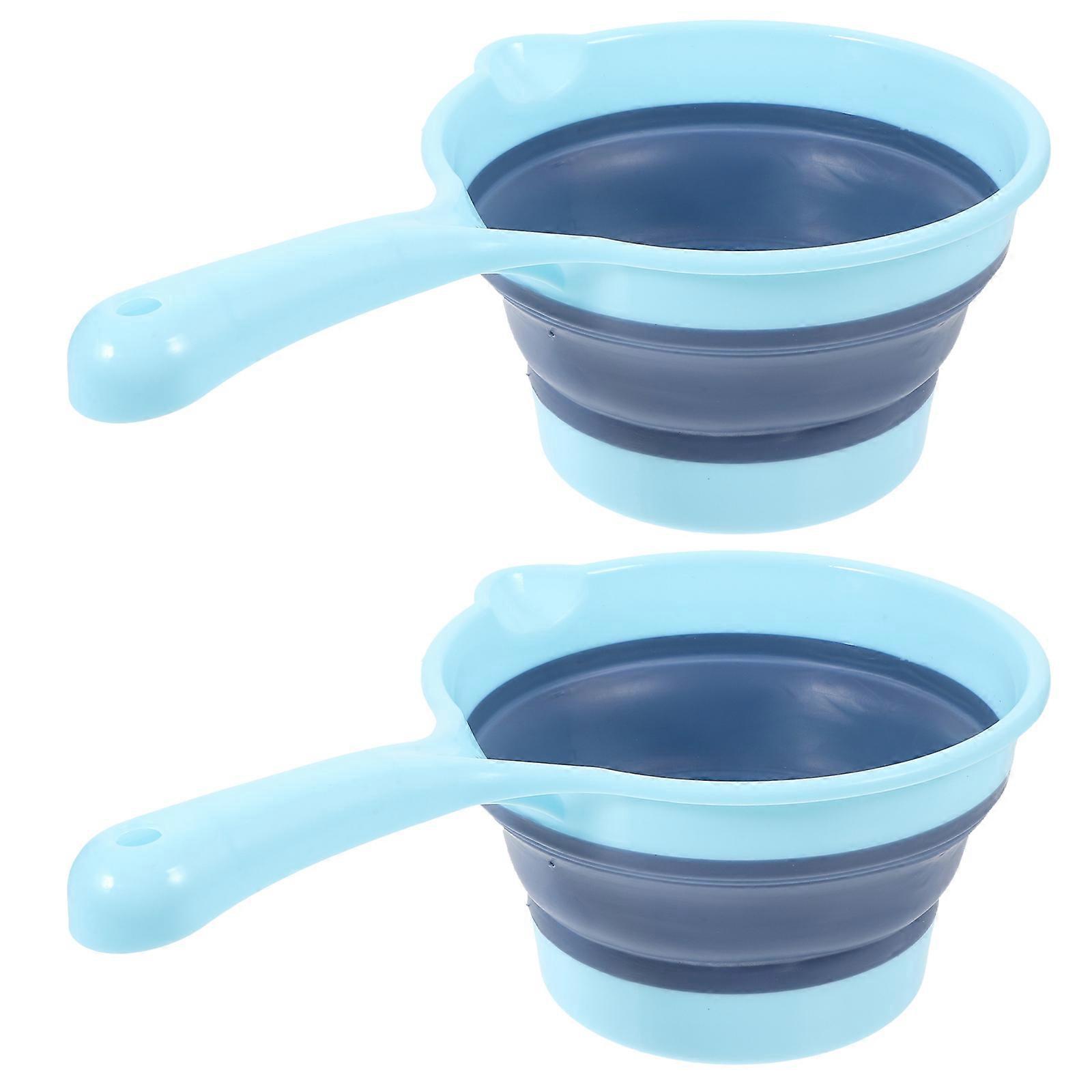 2 Stück Küchen-klappgriff-schöpfkellen Zum Aufhängen, Tragbare Wasserschöpfer (farbe Und Ausführung Zufällig)-27.00x16.00x11.00cm-random Color