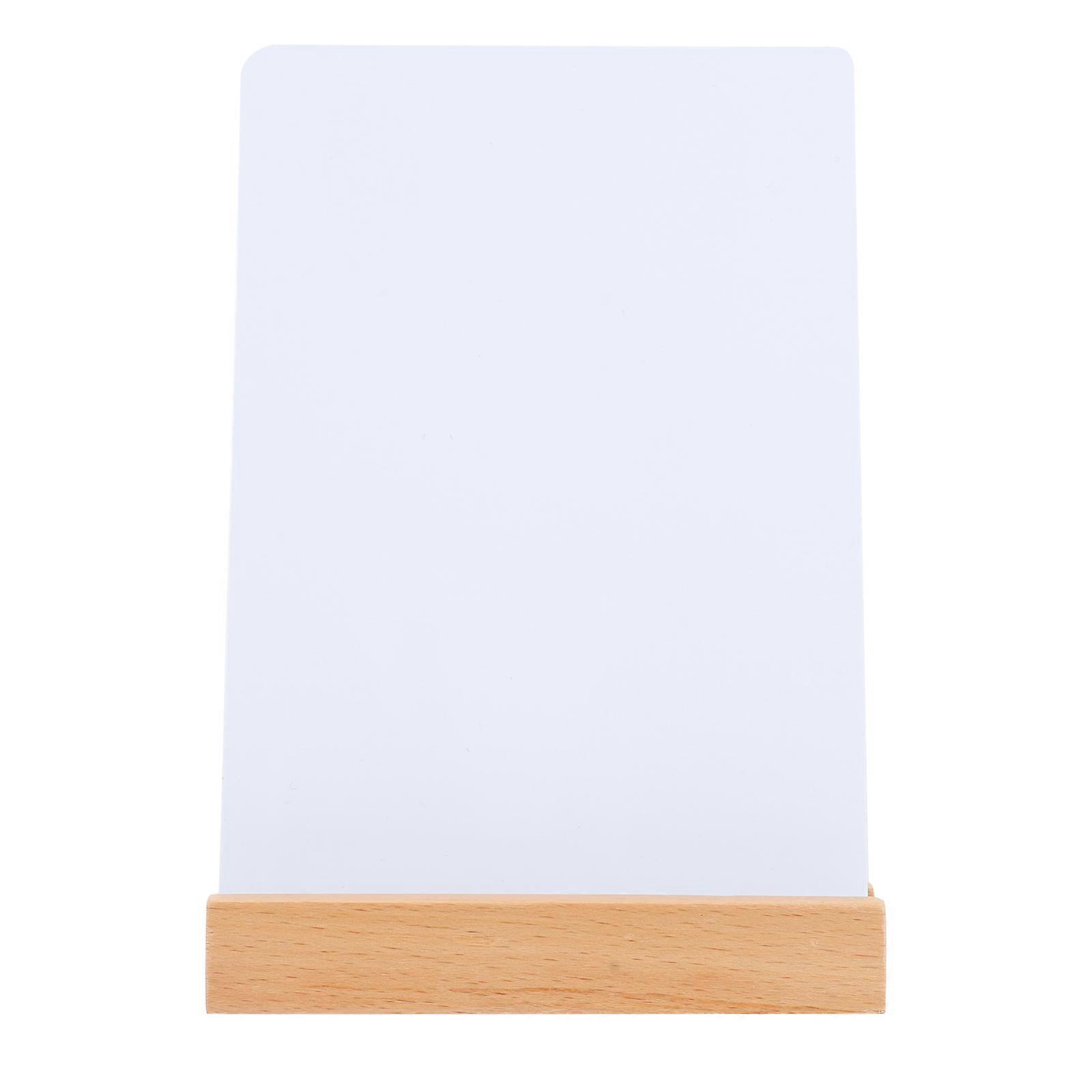 Wiederverwendbare Kreidetafel, Kleine Kreidetafel, Nachrichtentafel Mit Sockel (größe A6)-14.5x11.5x7cm-white