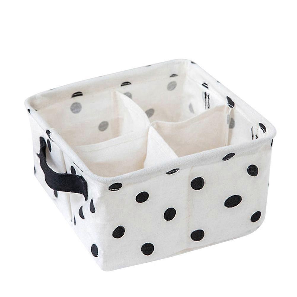 Aufbewahrungsbox Mit 4 Fächern Für Kleiderschubladen, Schubladeneinteiler, Organizer, Aufbewahrungsbox Für Socken, Bhs Und Unterwäsche-20x10cm