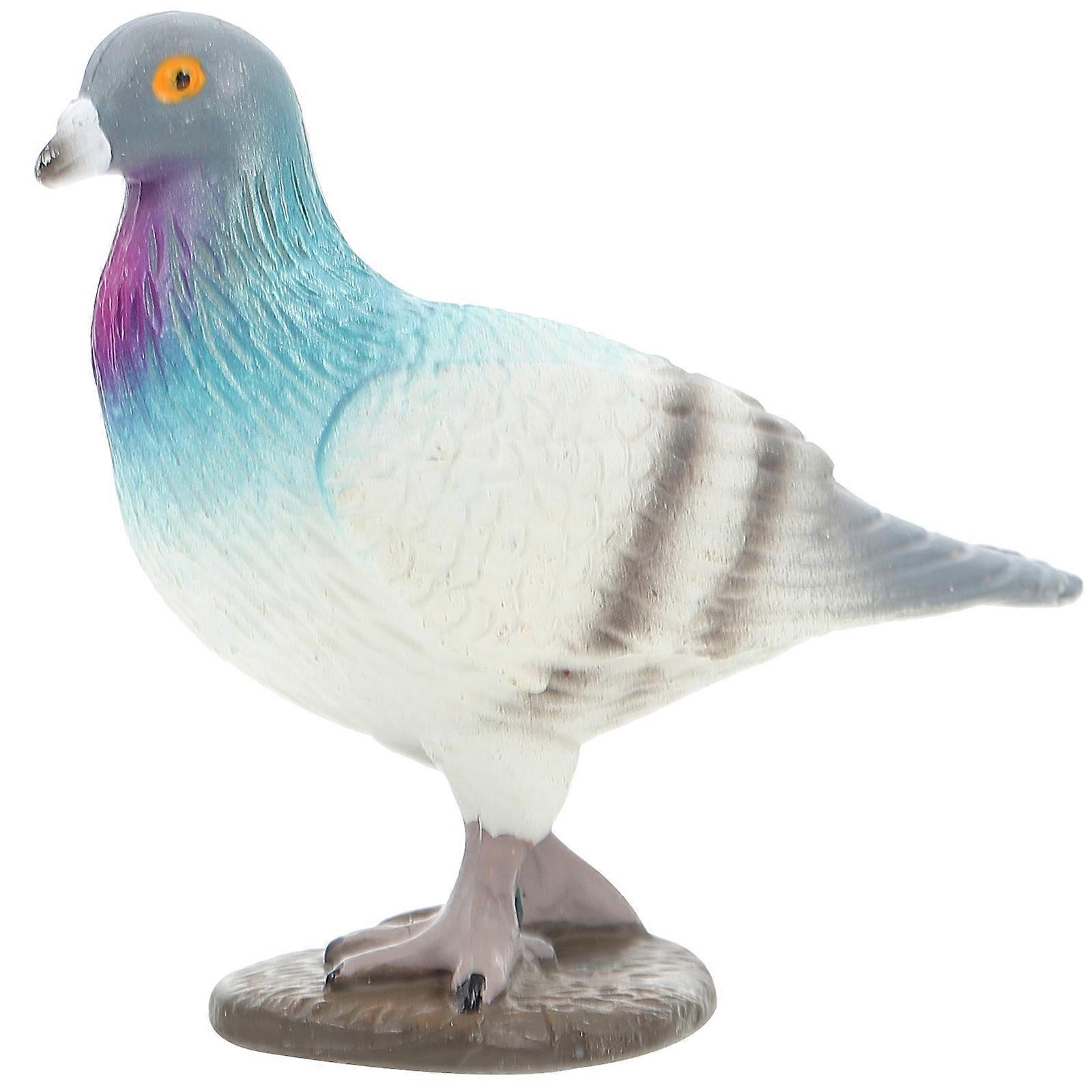 Künstliche Taubenfigur Aus Kunststoff, Naturgetreue Taubenstatue Für Den Garten-7x6cm