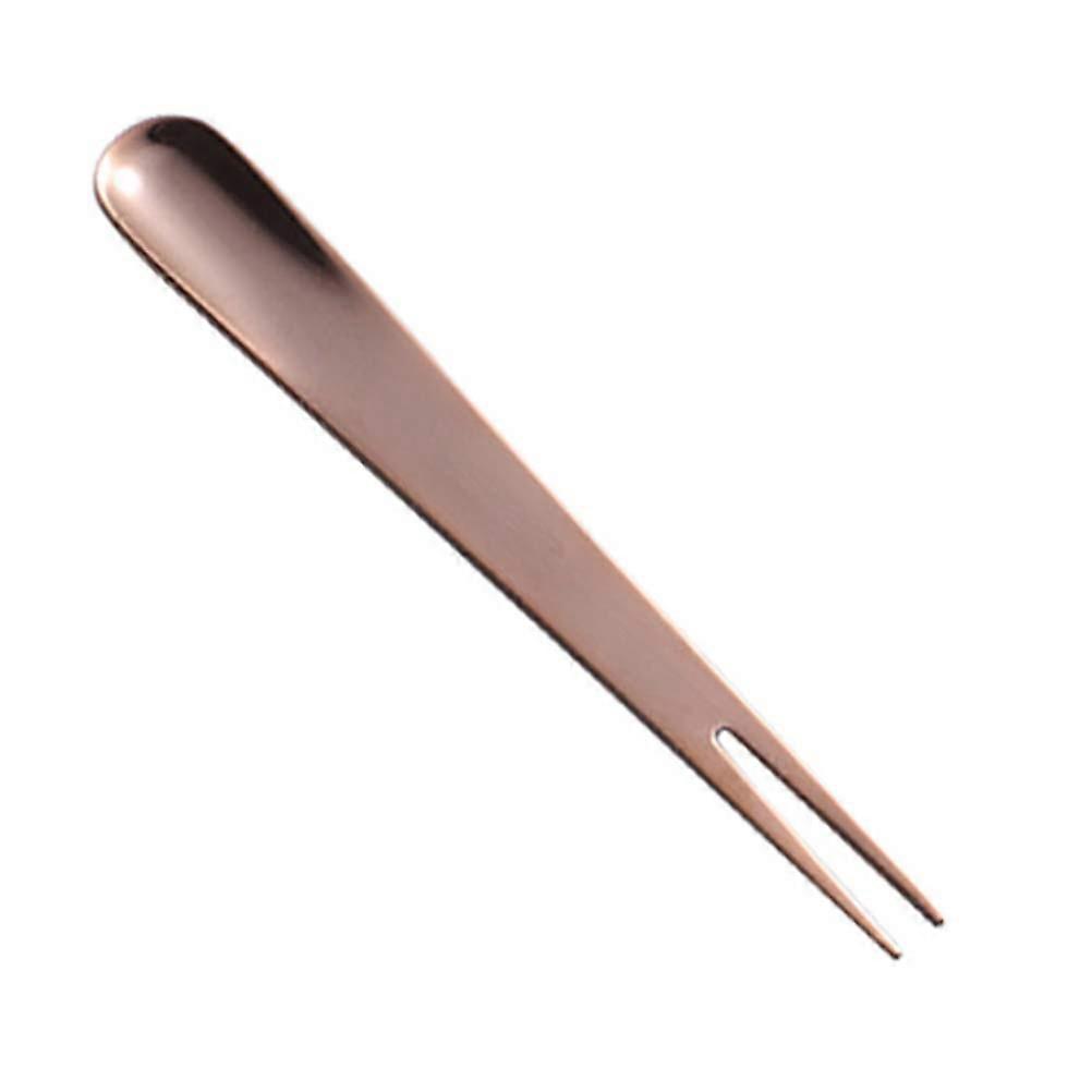 Stück Edelstahl-kuchen- Und Obstgabeln, Geschirr, Küchenbesteck, Küchenhelfer Für Zuhause, Restaurant, Hotel (roségold)-12.31.5cm