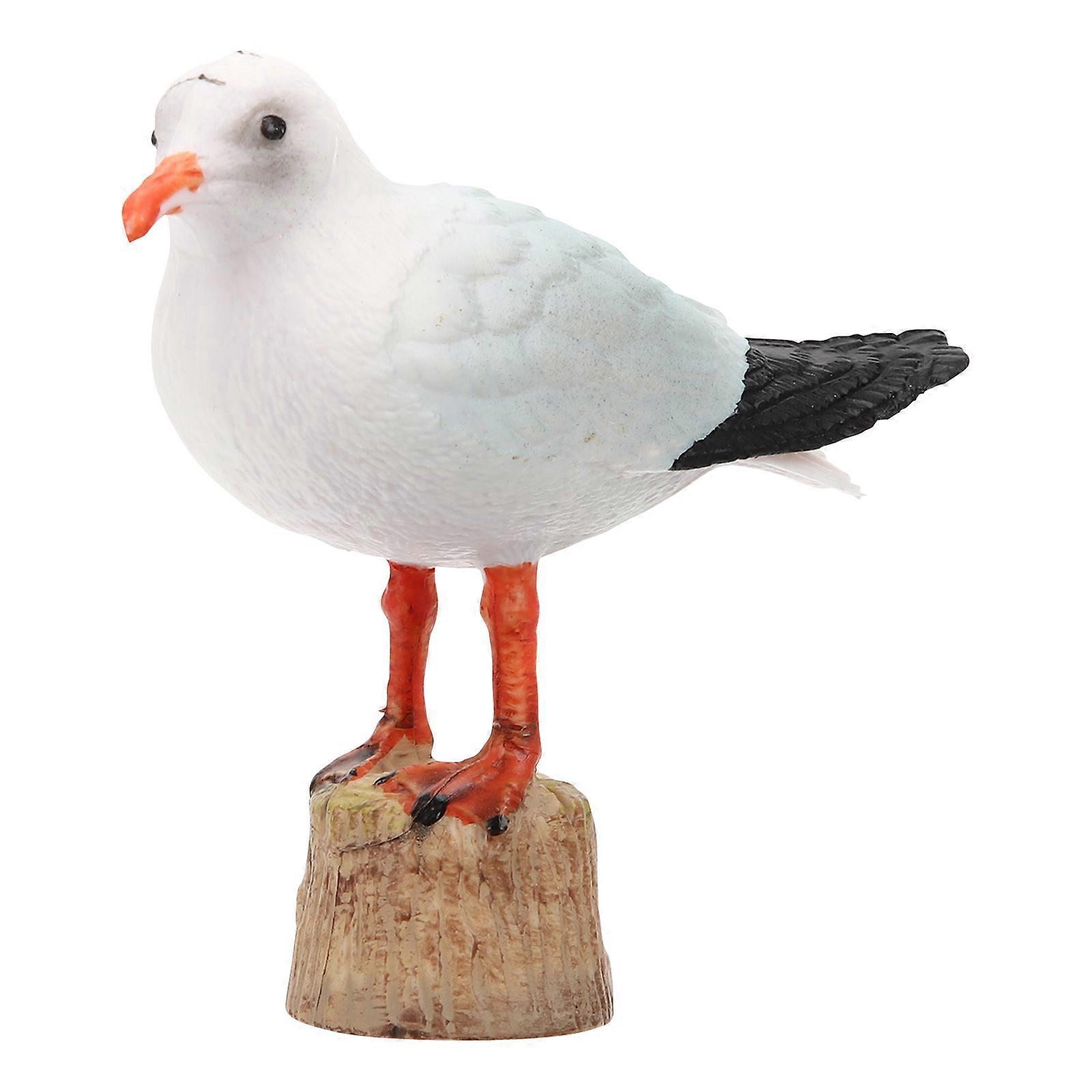 Nautische Möwenstatue, Miniatur-möwenfigur Für Zuhause, Auto, Kuchen, Miniaturhaus-9x7cm