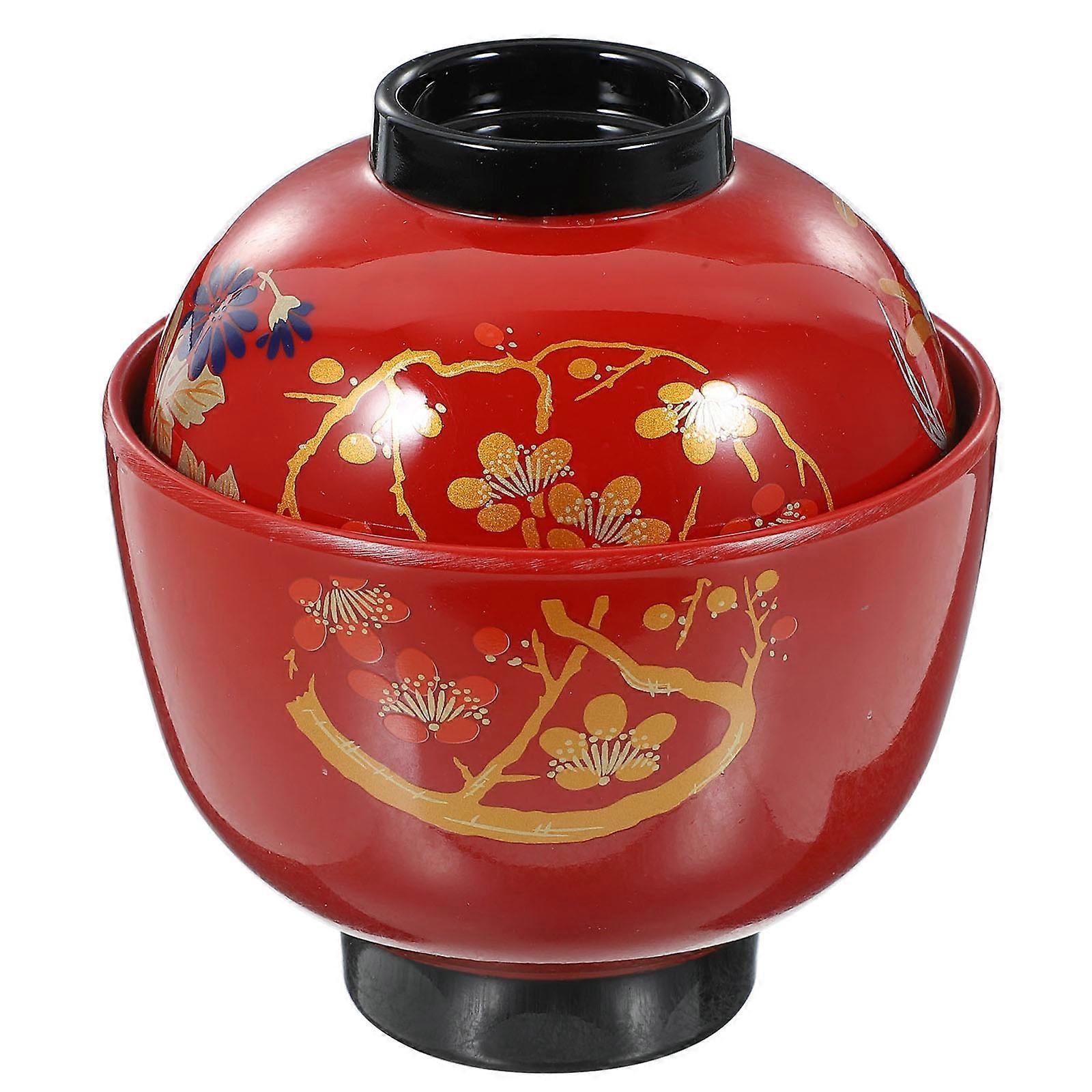 Japanische Suppenschüssel Mit Großem Fassungsvermögen, Nudel- Und Reisschüssel Für Izakaya-restaurants Mit Deckel-10.80x9.70x9.70cm
