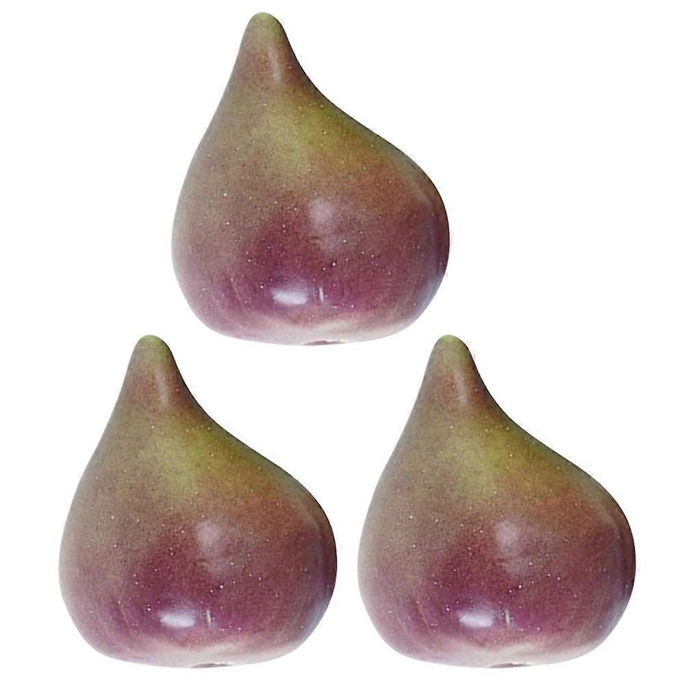 3-teiliges Set Aus Künstlichen Fruchtmodellen, Schaumstoff-fruchtfiguren, Simulierten Fruchtstatuen, Dekorativen Künstlichen Fruchtmodellen-6.00x5.50x5.50cm