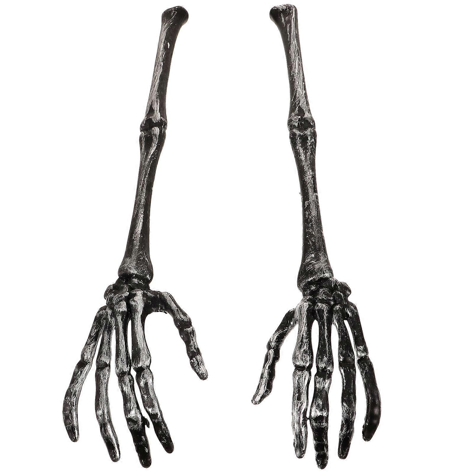 Stück Kreative Halloween-salatlöffel In Totenkopfklauenform-30.00x6.50x2.80cm
