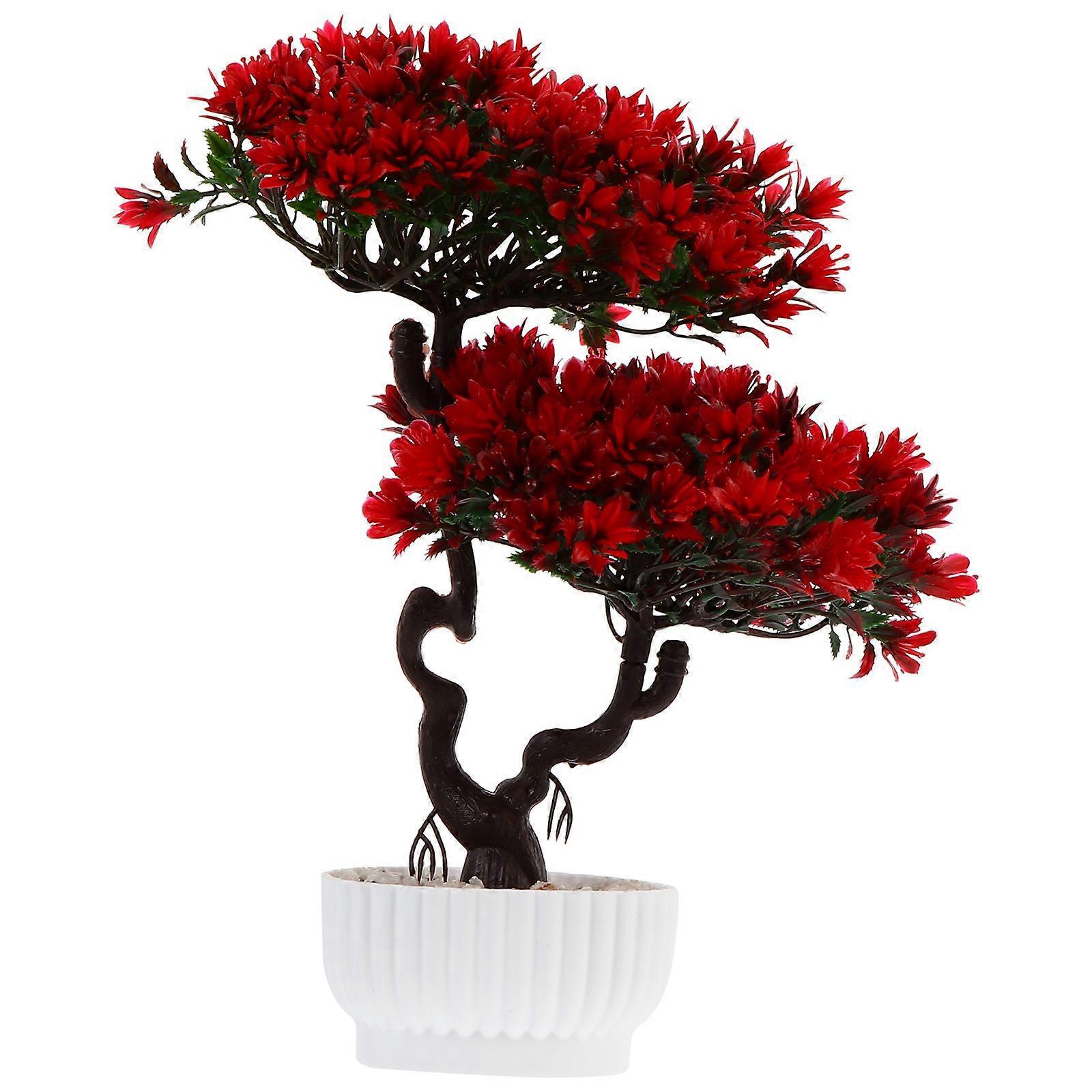 Stück Kreative Künstliche Bonsai-gästebegrüßungskiefer-27x31cm-red
