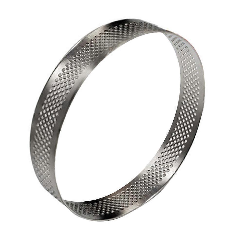 1 Stück Runde Tarte-kreis-kuchenform Aus Edelstahl, Mousse-kreis-küchengerät-15x15cm-silver