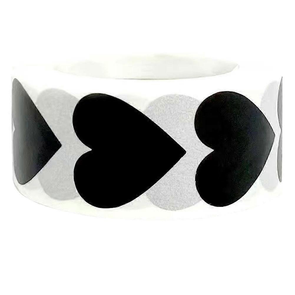 Rolle Dekorative Siegelaufkleber, Haushaltsetiketten, Multifunktionale Geschenkaufkleber-2.5x2.5cm-black
