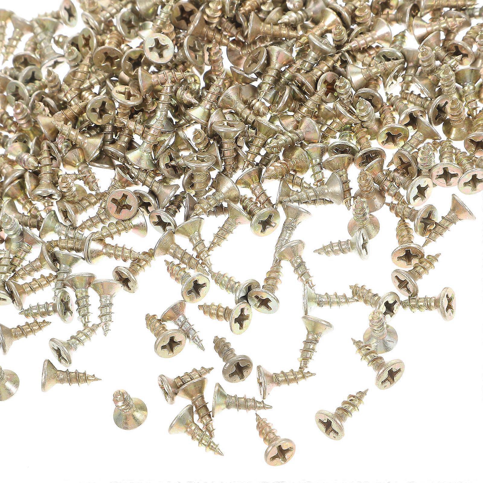 500g Terrassenschrauben, Selbstschneidende Schrauben, Lange Sicherheitsschrauben, Flachkopfschrauben Für Heimwerker-1.3x0.7cm
