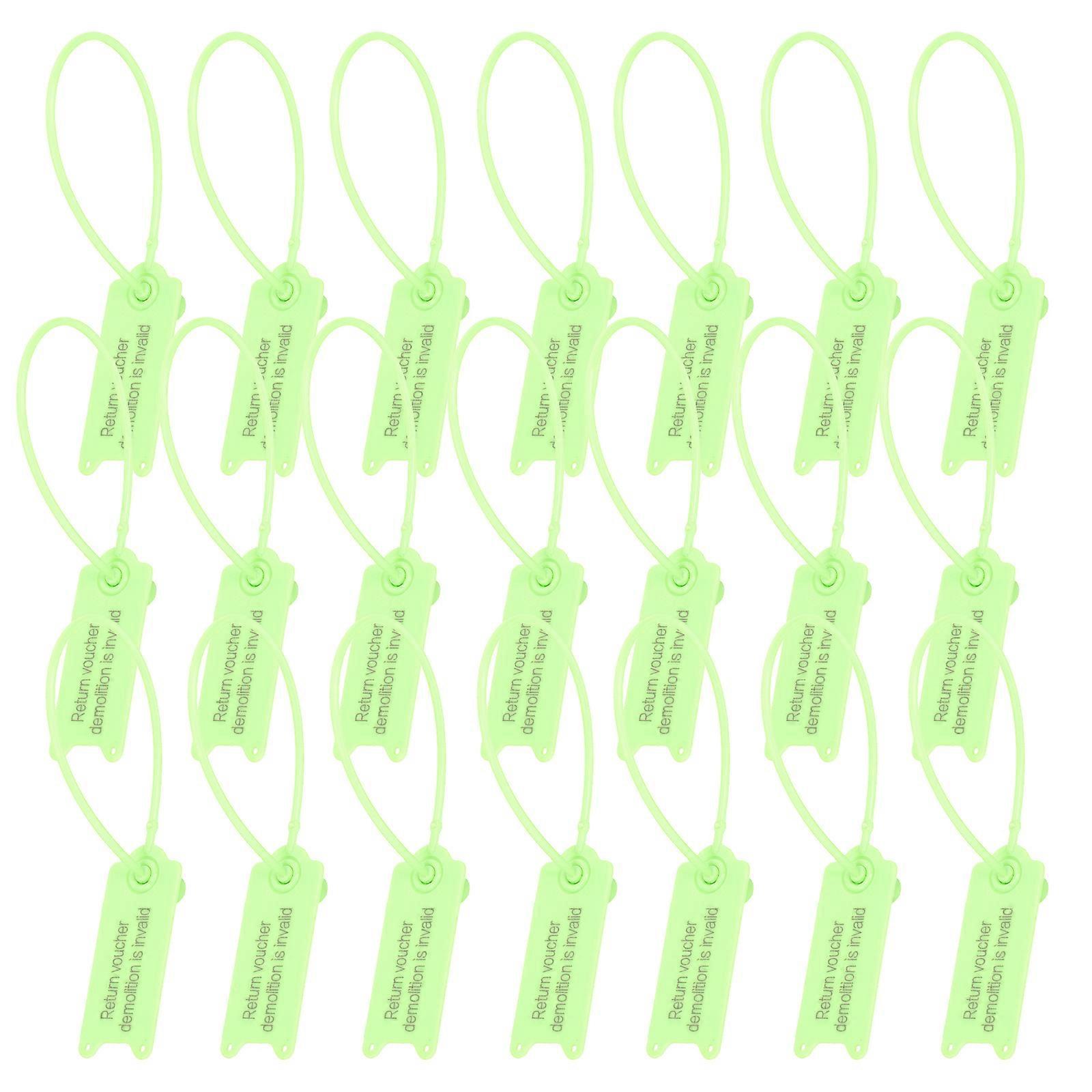 100 Stück Kabelbinder-markierungen, Fälschungssichere Kabelbinder, Produktetiketten, Kabelbinder-etiketten-19x2cm-light Green