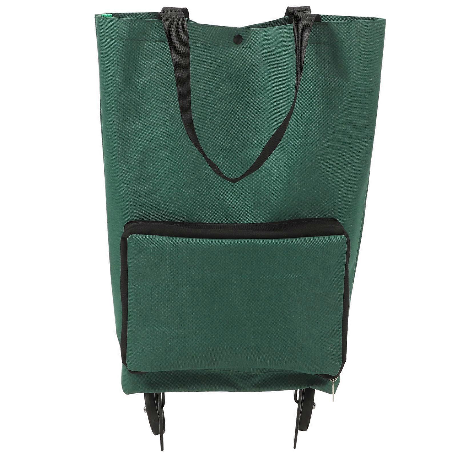 Einkaufswagen Mit Rädern, Große Einkaufstasche, Outdoor-trolley-tasche, Einkaufswagentasche-48.00x28.00x18.00cm-green