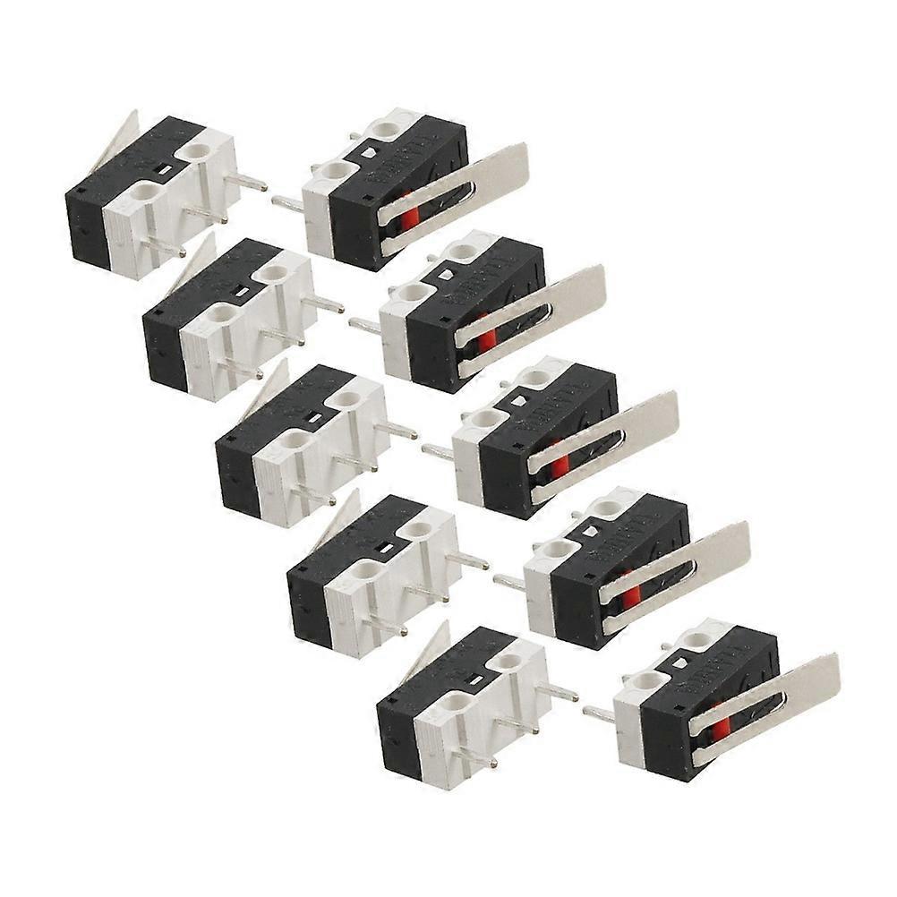 10 Stück Ac 1a 125v 3-pin Spdt Mikro-langscharnierhebel-1.30x1.20x0.60cm