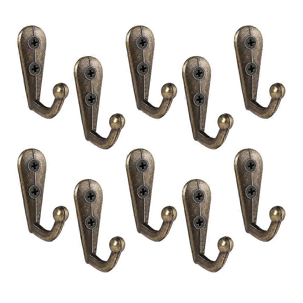 12 Stück Retro-kleiderhaken Im Europäischen Stil, Robuste Wandhaken Aus Zinklegierung Für Handtücher Und Kleidung-3.00x2.00x1.20cm