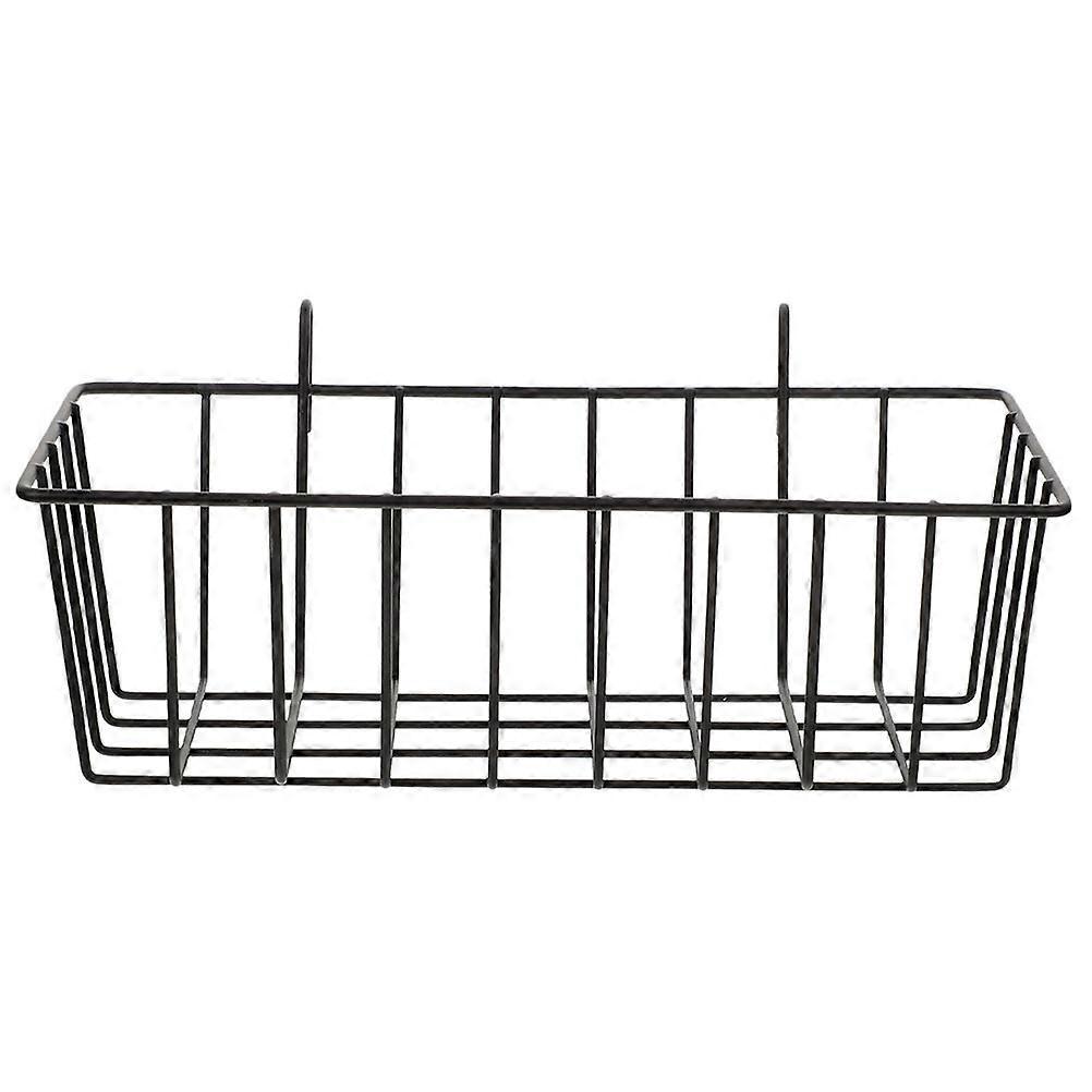 Hängekorb Aus Draht Für Küche Und Bad, Organizer-korb Für Seife Und Shampoo-23.00x10.30x7.50cm-black