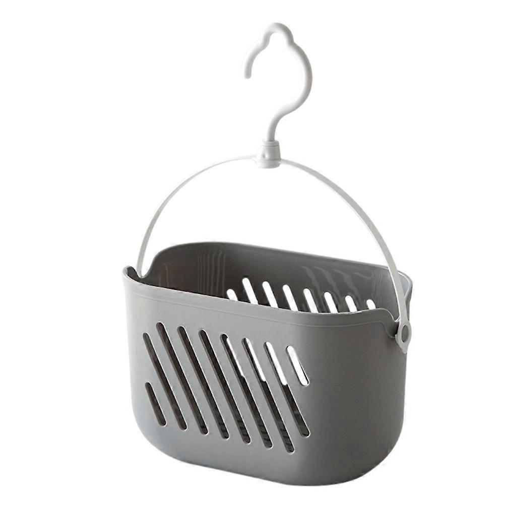 Aufbewahrungskorb Aus Kunststoff Mit Haken, Hängekorb Für Dusche Und Küche-23x14x13cm-grey
