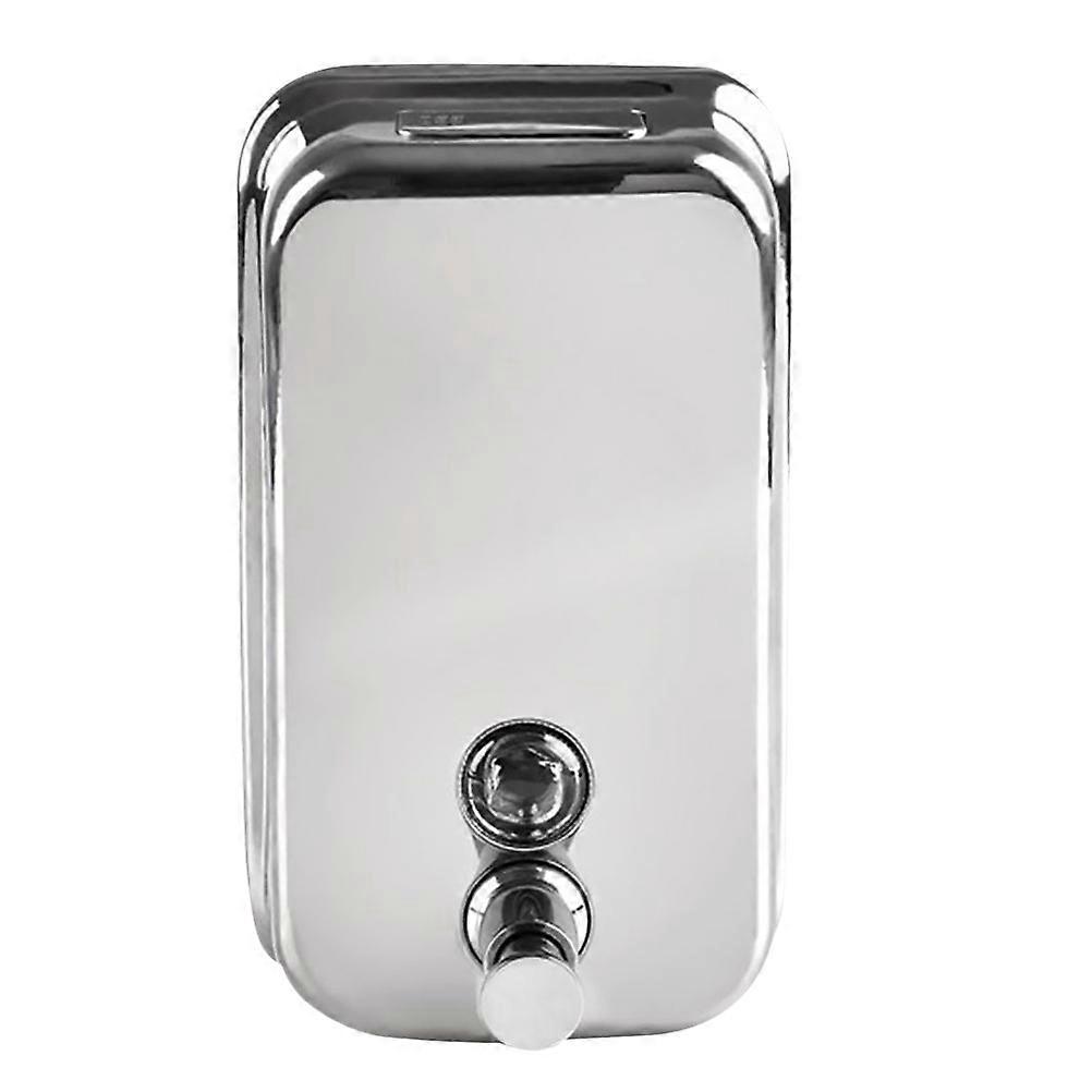 Stück Praktischer, Wandhängender Seifenspender Mit Handdruckfunktion Für Das Badezimmer-15x10.5x5.5cm-silver