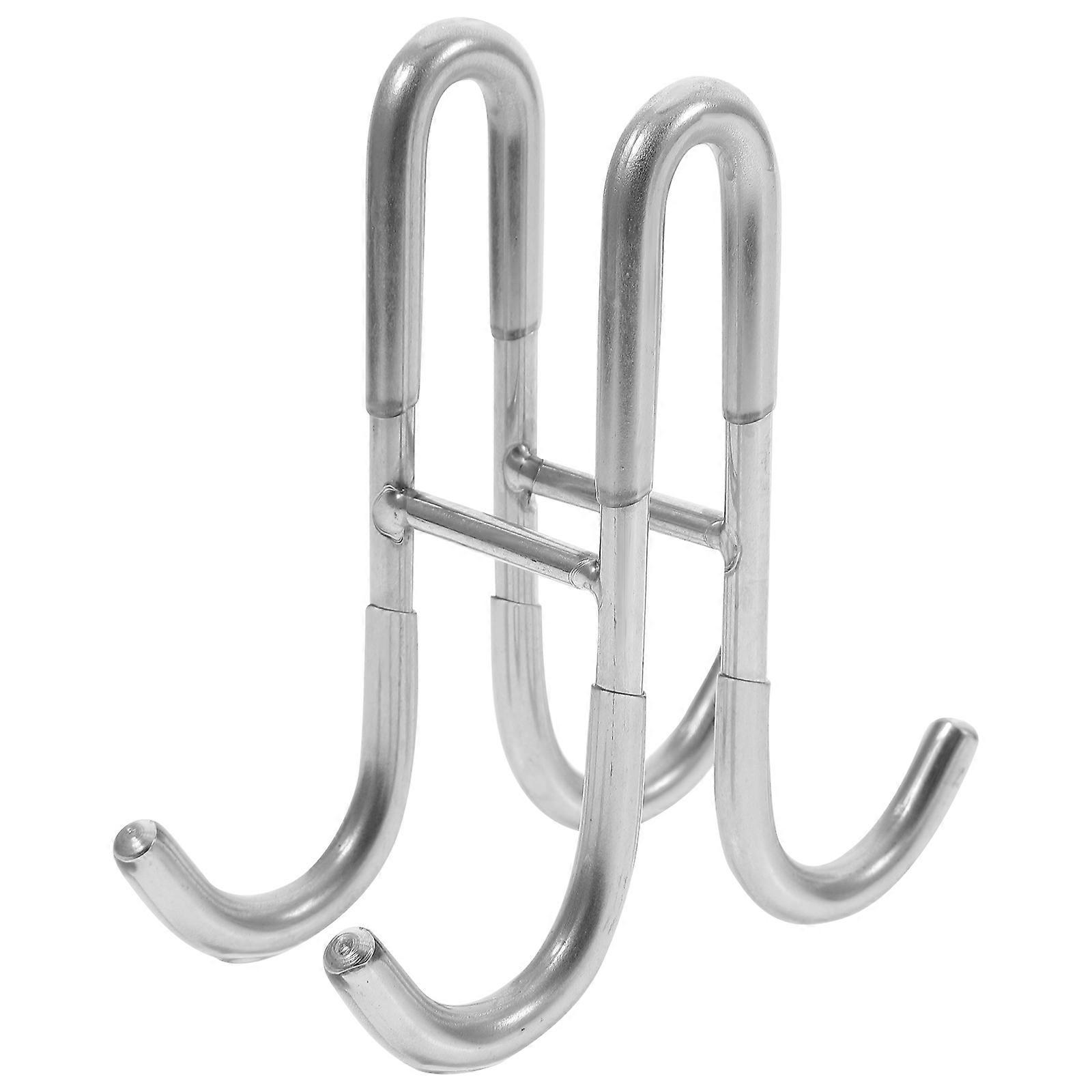 Duschtürhaken Aus Edelstahl, Türhaken Für Badezimmer-glastüren, Duschhaken, Turmaufhänger-12.00x11.30x4.80cm-silver