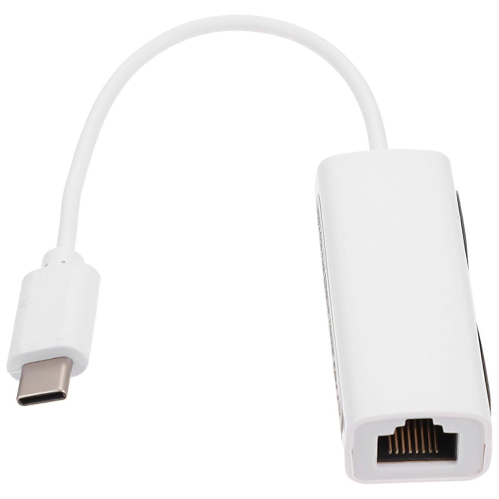1 Stück Usb-ethernet-adapter Netzwerkkabel Konverter Computer Usb-netzwerkadapter-2x20.8cm-white