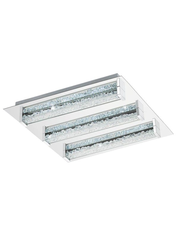 EGLO CARDITO-S DECKE 6X470LM 470X470 CHROM/KRISTALL