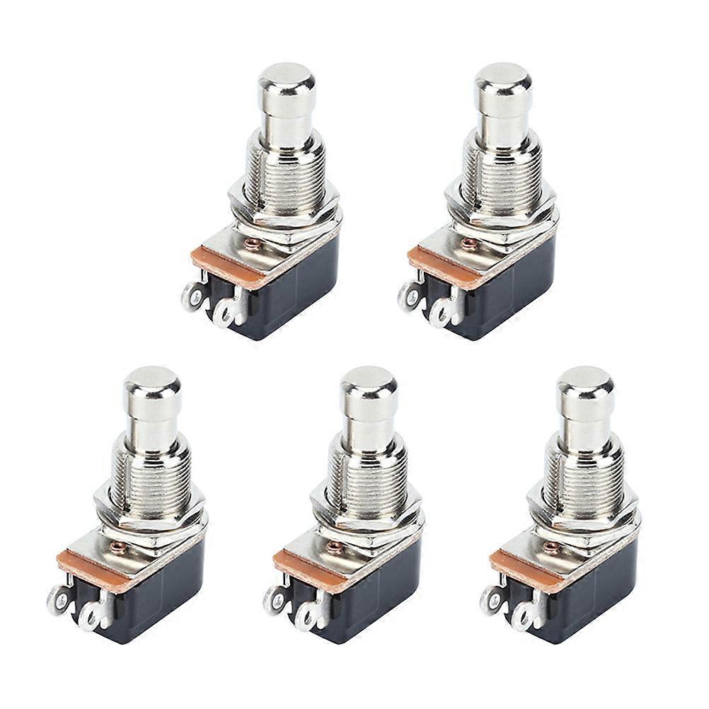 Stück Metall-effektpedalknöpfe Für E-gitarre, 2-poliger Fußschalter, Druckknopf-3.90x2.00x1.17cm