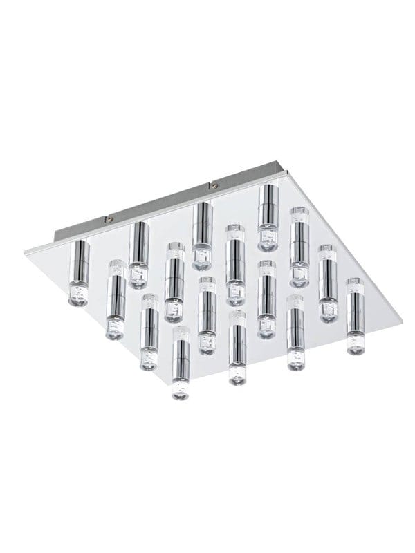 EGLO TEOCELO DECKENLEUCHTE 16L 2080LM 370X370 CHROM