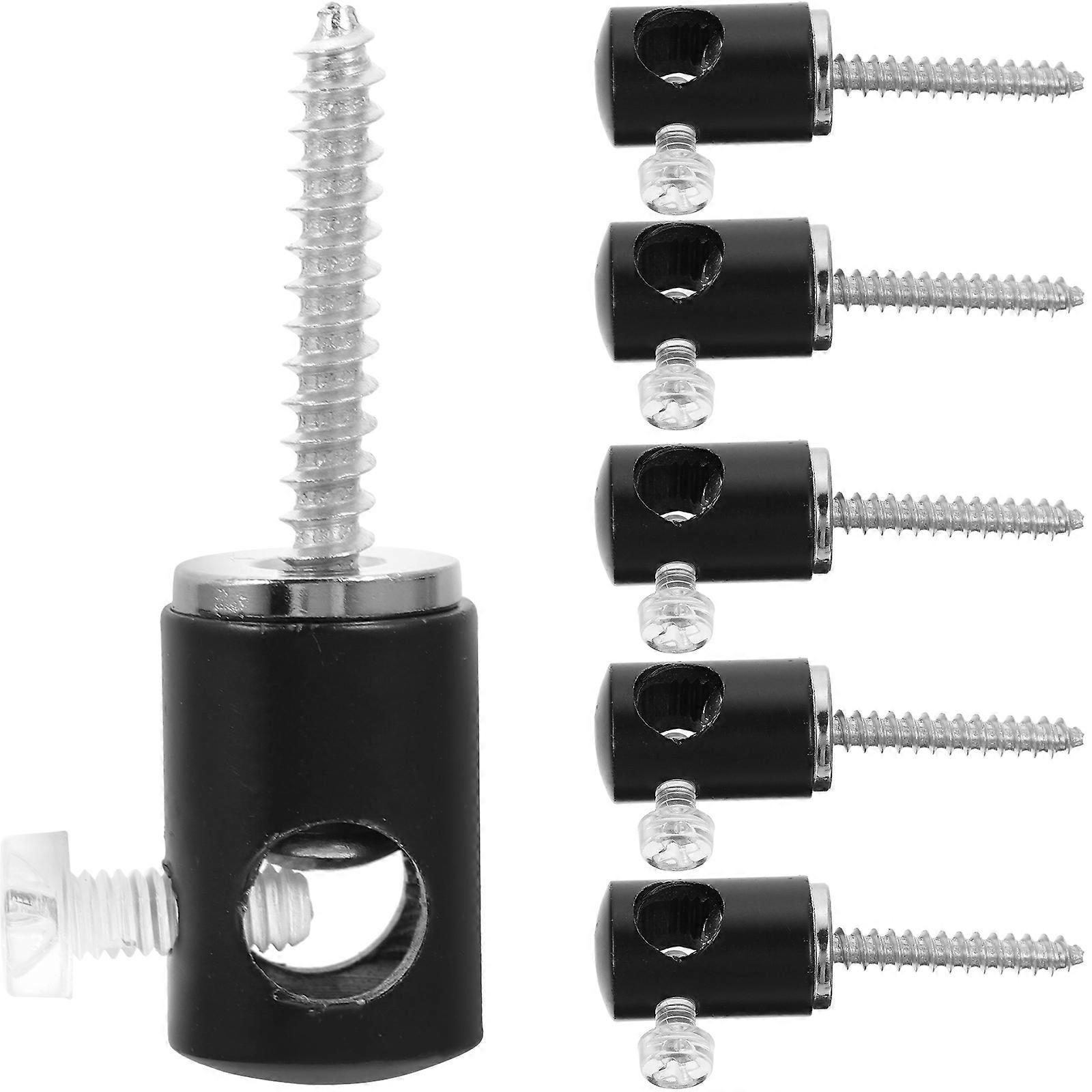 6er-set Hängehaken Für Pendelleuchten, Diy-zubehör-3.5x1.4x1.4cm-black