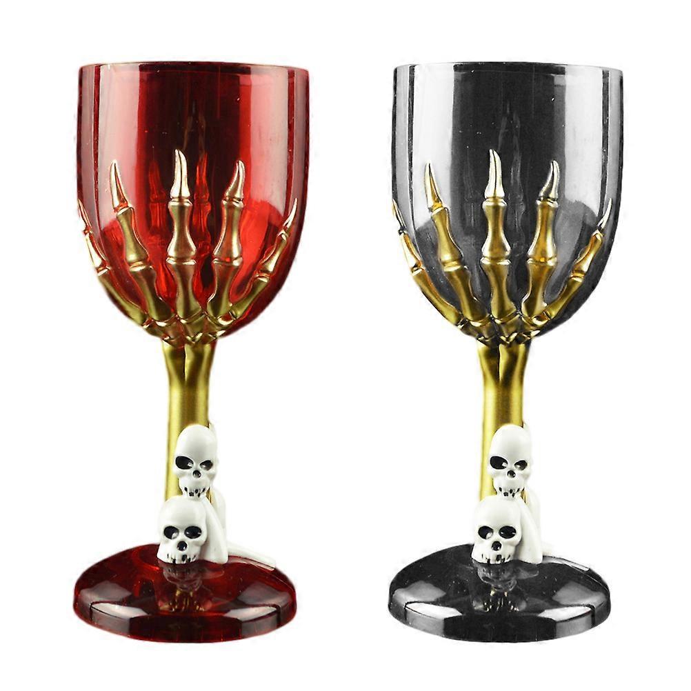 Stück Halloween-kunststoffbecher Mit Totenkopf- Und Krallenmotiv, Deko-kunststoffbecher-requisite Für Bars, Ktv-läden (nicht Leuchtendes Muster, Zufällige Farbe)