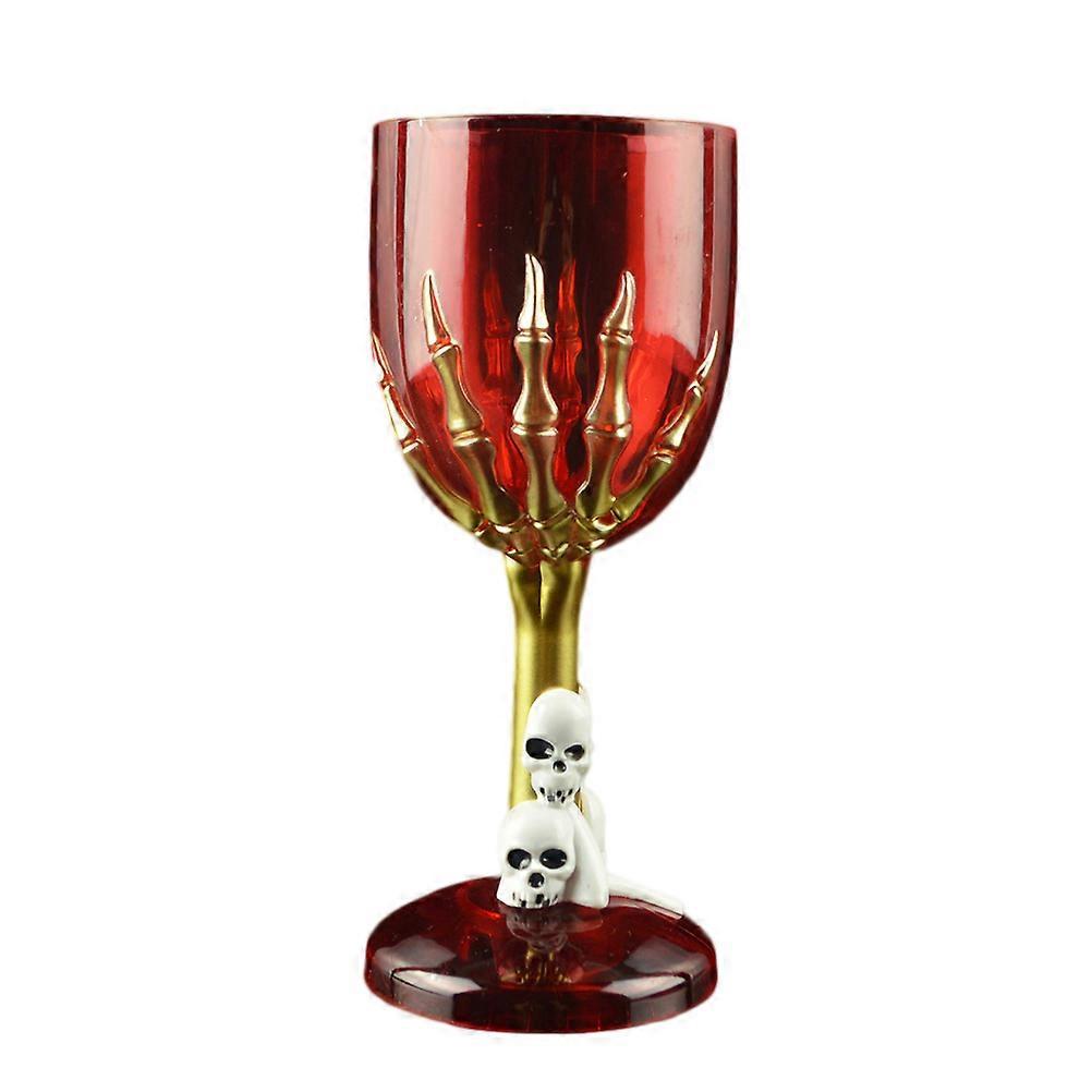 Halloween-kunststoffkelch Mit Totenkopf-klaue, Deko-kunststoffkelch-requisite Für Bar, Ktv-laden (nicht Leuchtendes Muster, Zufällige Farbe)-18.00x8.50x7.50cm