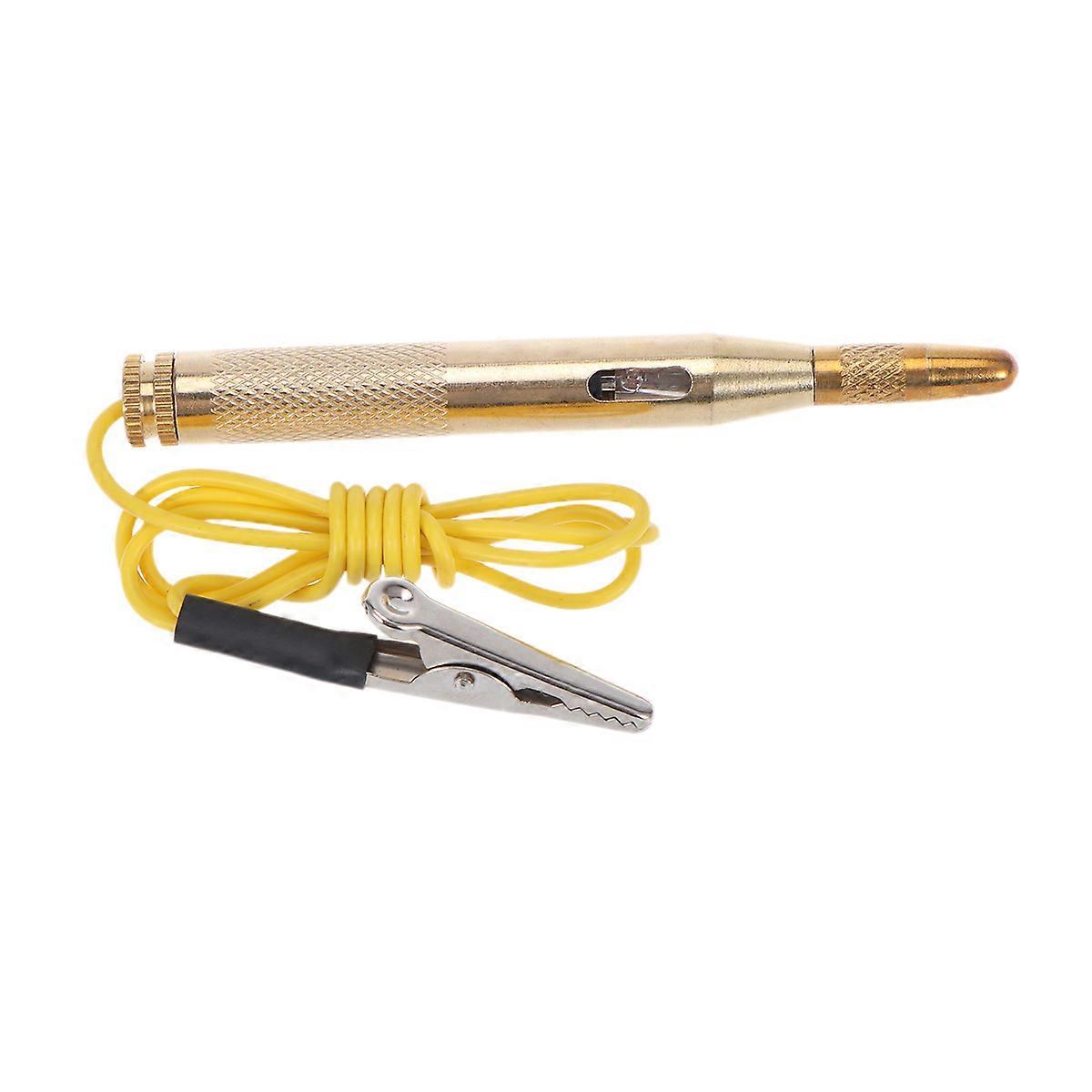 6v 12v 24v Kfz-spannungsprüfer, Elektrischer Tester Mit Krokodilklemmen-prüfspitze, Reparaturstift Für Autos, Boote Und Motorräder-10.00x1.00x1.00cm