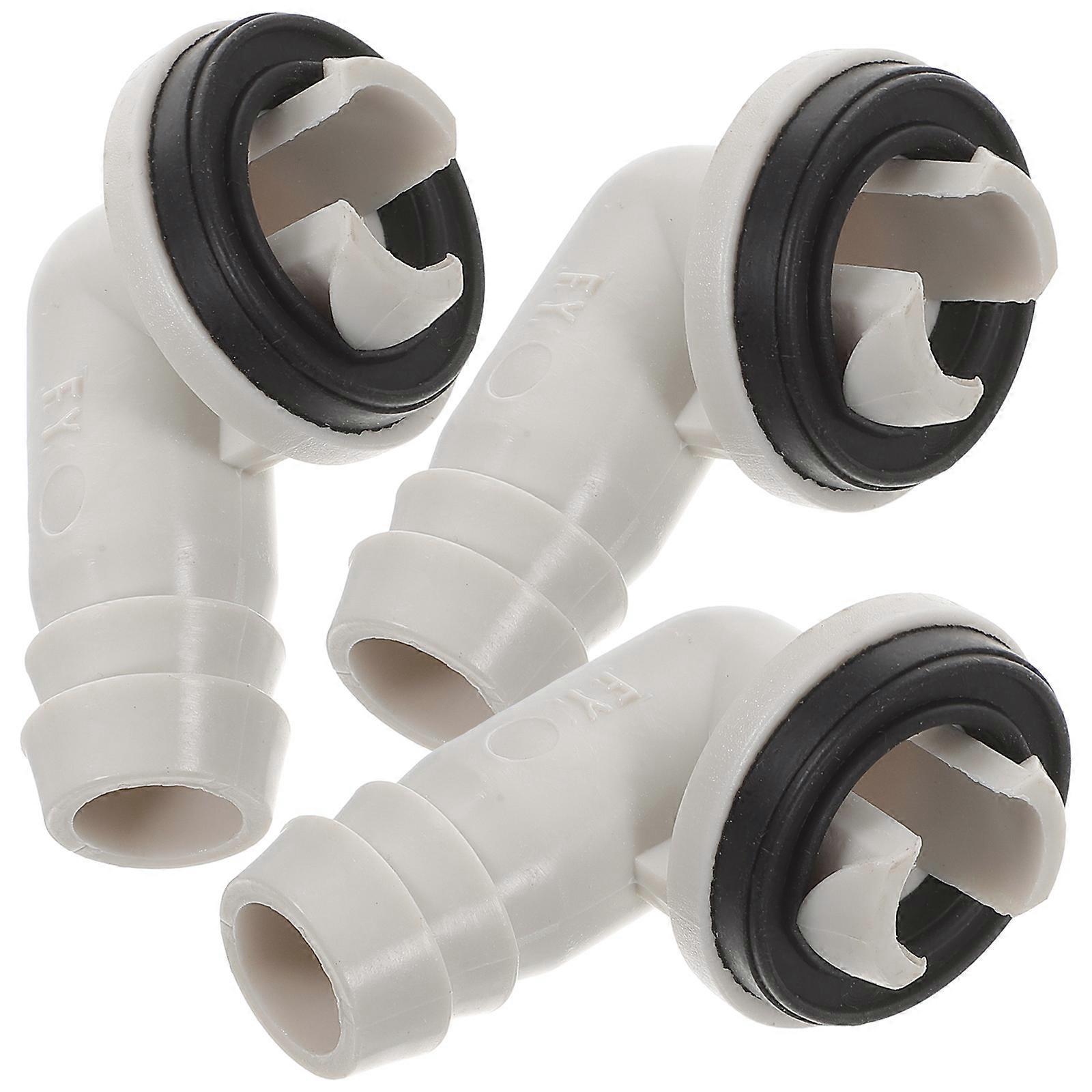 3-teiliger Winkeladapter Für Klimaanlagen-ablaufschlauch, 40 Mm, Passend Für Fensterklimaanlagen, Kompatibel Mit Midea 15 Mm-4.50x3.00x2.70cm
