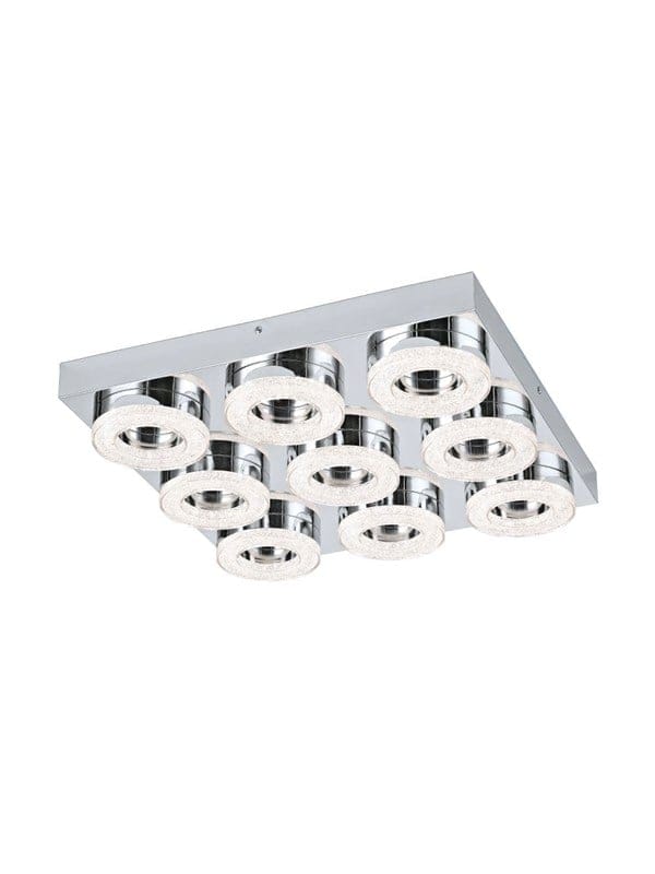 EGLO FRADELO DECKENLEUCHTE 9X400LM RUND CHROM