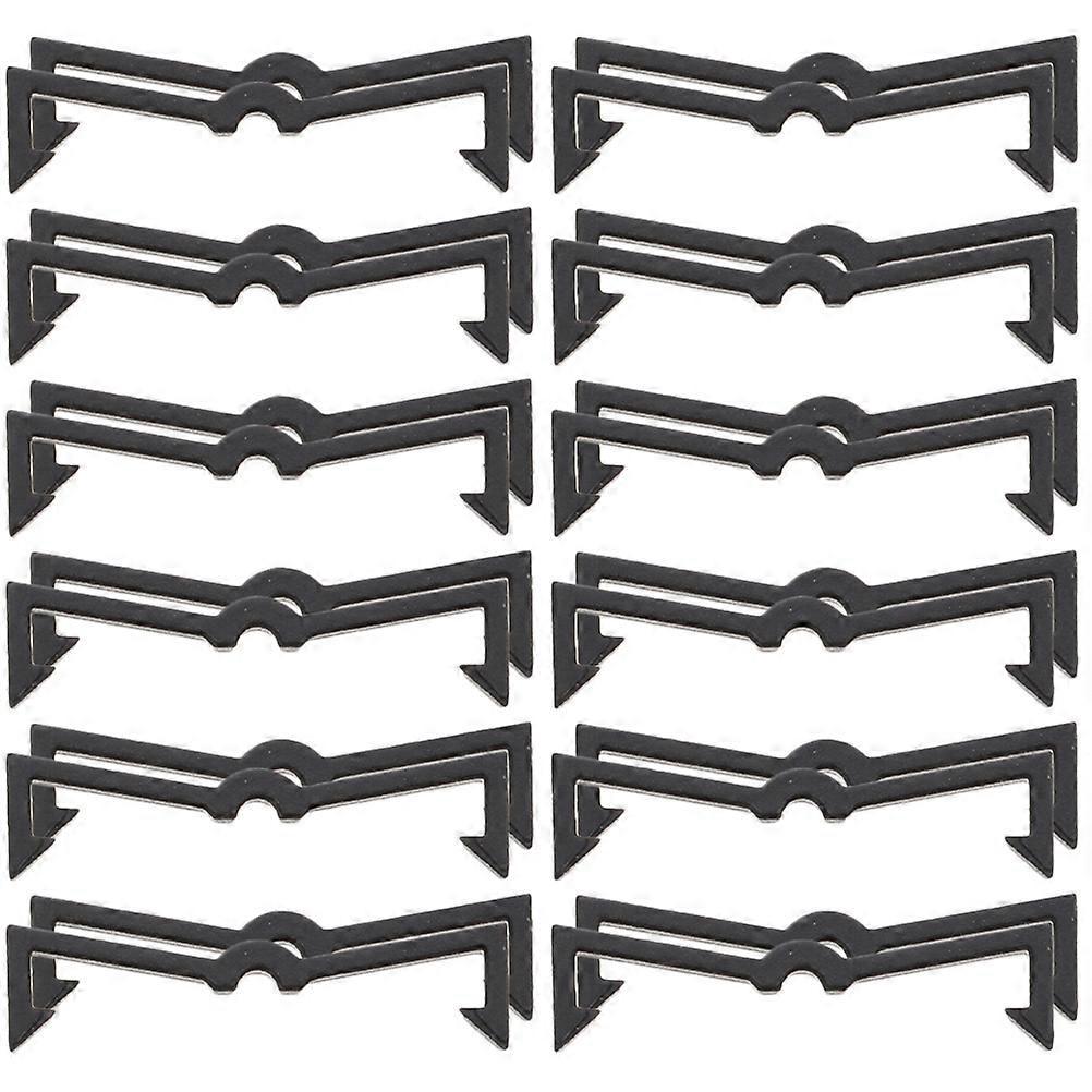 50 Stück Kunststoff-hakensicherungen Für Lochwände, Hakenclips Zur Befestigung Von Lochwänden, Zubehör Für Lochwände-6x1.3cm-black
