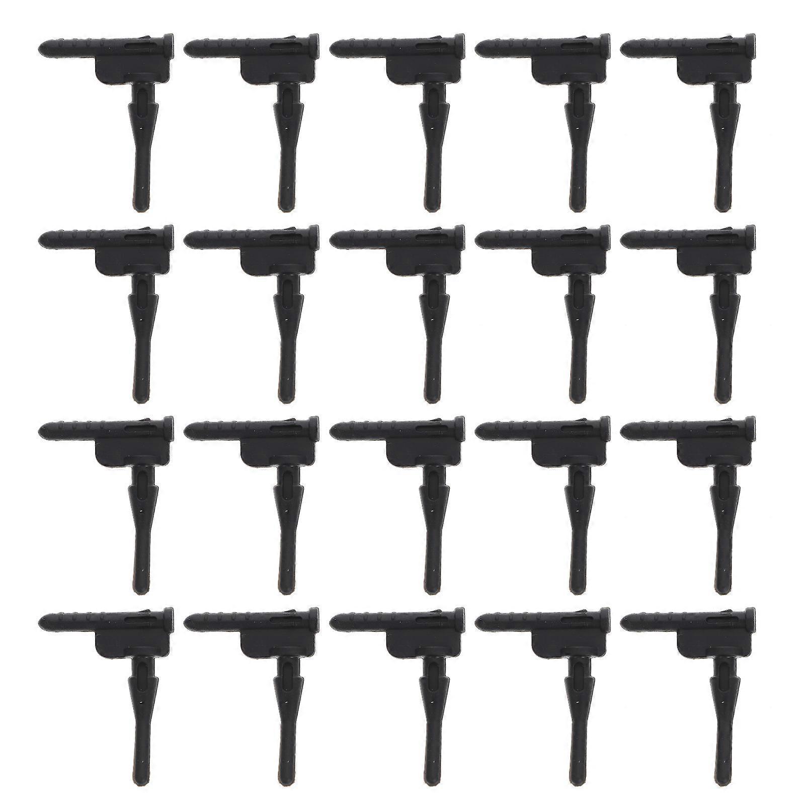 20 Stück L-förmige Silikon-antivibrationsschrauben Für Computergehäuselüfter-4.00x3.00x0.50cm-black