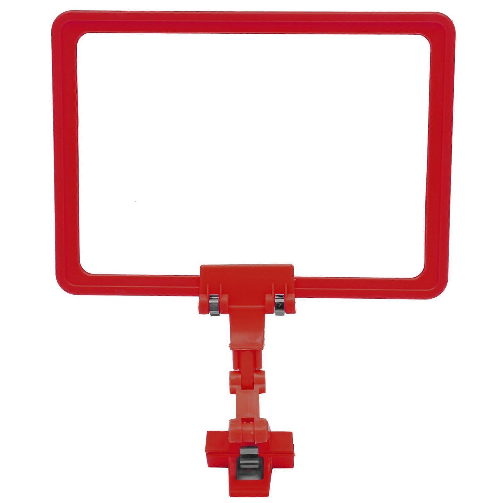 Preisschildhalter, Preisauszeichnungsschildhalter, Supermarkt-preisschildhalter, Regalschildständer-33.50x21.70x5.00cm-red