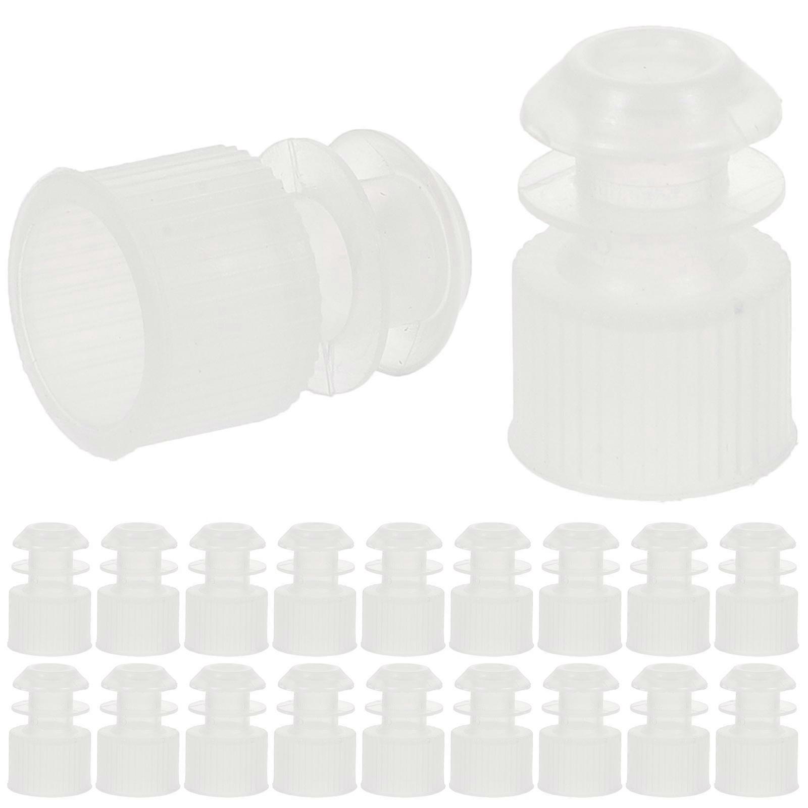 100 Stück Kunststoffstopfen Für Reagenzgläser Und Flaschen, 12 Mm Schraubverschluss-1.20x1.20x1.20cm