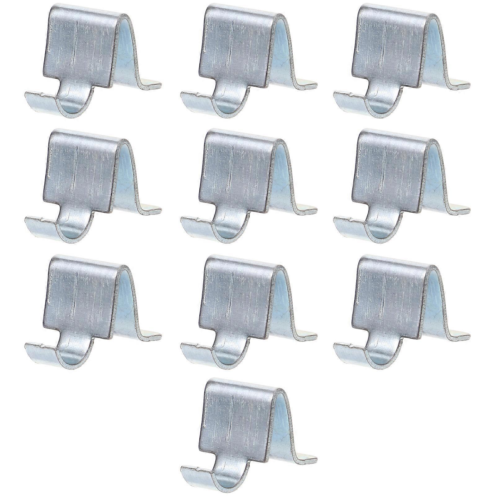 10 Stück Schrankregalclips, Metall-aktenschrankregalclips, Schwerlast-regalhalterungen-2.50x1.60x1.60cm-silver