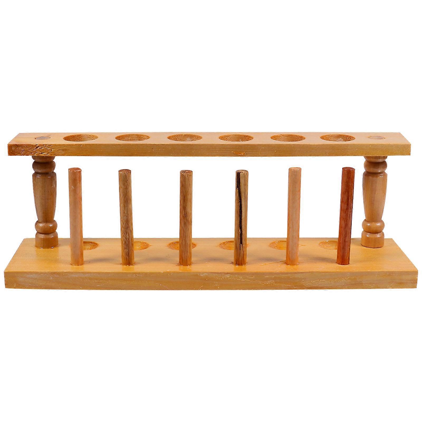 Reagenzglasständer Aus Holz, Laborständer Für Reagenzgläser, Praktischer Reagenzglasorganizer-25.5x9x6cm