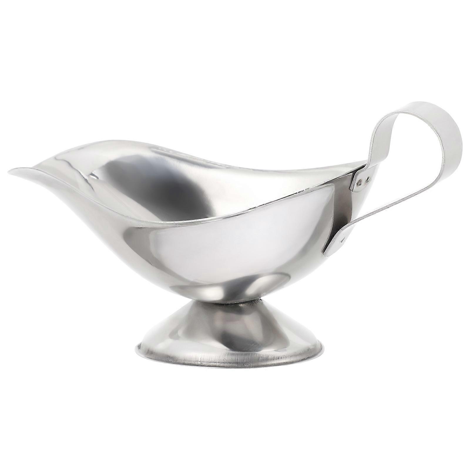 Soßenschüssel, Salatdressing-serviergefäß, Gewürzschale Für Restaurants-17x8x6cm-silver