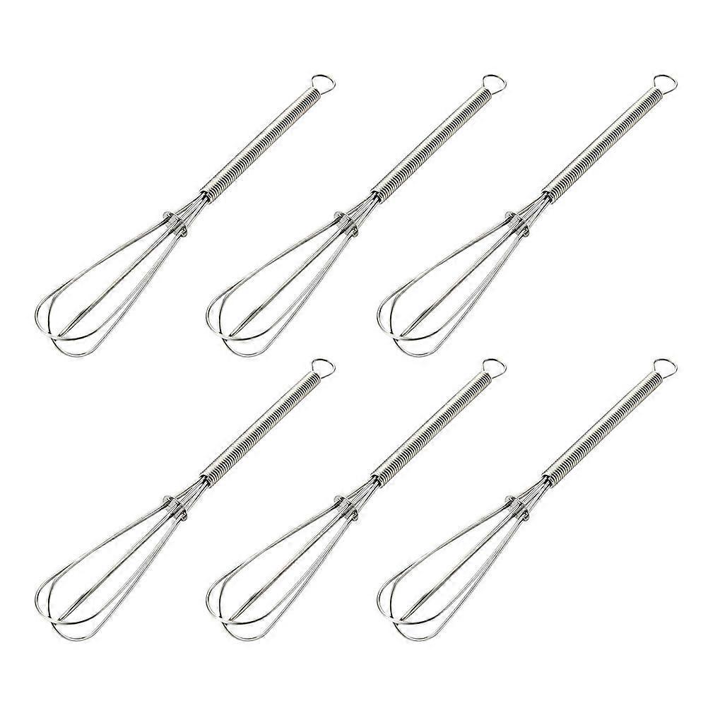 6-teiliges Mini-eierquirl-set Aus Edelstahl Mit Hand- Und Sahnebesen, Federgriff, Mixer, Küchenhelfer-182.52.5cm